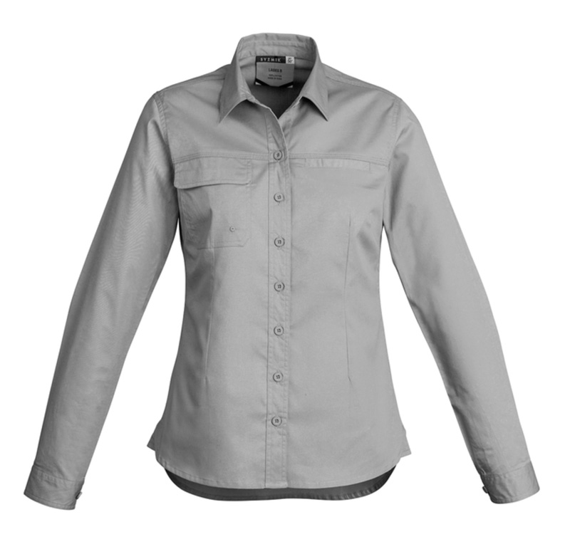 Syzmik Ladies Lightweight Long Sleeve Tradie Shirt image4